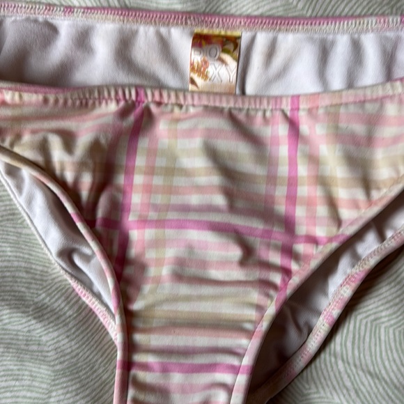 Roxy Pink and White Plaid Bikini - Picture 6 of 6